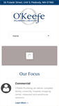 Mobile Screenshot of okeefeplumbing.com
