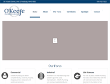 Tablet Screenshot of okeefeplumbing.com